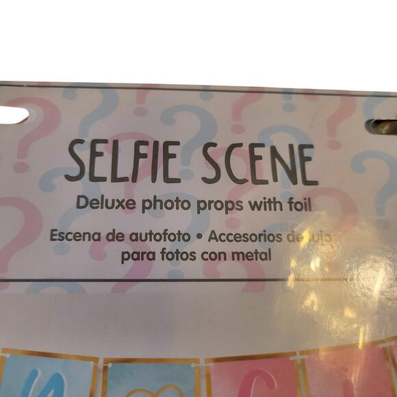 Baby Gender Reveal Selfie Scene Photo Props Set - 21 Pieces with Banner - Picture 6 of 13